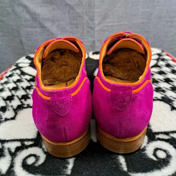 %The Office of Angela Scott Mr. Evans Wingtip Oxford Fuchsia US 9 - 9.5 / D4 - Picture 4 of 15